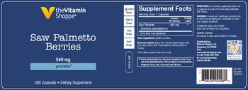 The Vitamin Shoppe Saw Palmetto Berries 540 mg - supplement