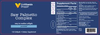The Vitamin Shoppe Saw Palmetto Complex - supplement