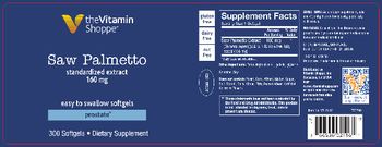 The Vitamin Shoppe Saw Palmetto Standardized Extract 160 mg - supplement