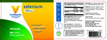 The Vitamin Shoppe Selenium 100 mcg - supplement