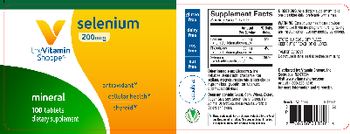 The Vitamin Shoppe Selenium 200 mcg - supplement