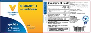 The Vitamin Shoppe Snooze-In with Melatonin - supplement