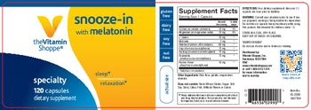 The Vitamin Shoppe Snooze-In With Melatonin - supplement