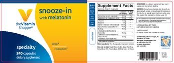 The Vitamin Shoppe Snooze-In With Melatonin - supplement
