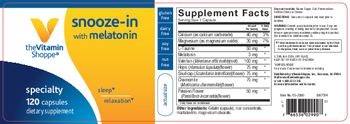 The Vitamin Shoppe Snooze-In with Melatonin - supplement