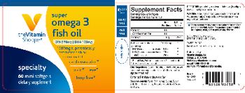 The Vitamin Shoppe Super Omega 3 Fish Oil - supplement