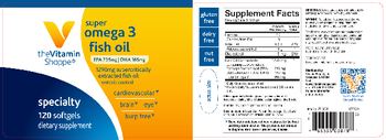 The Vitamin Shoppe Super Omega 3 Fish Oil - supplement
