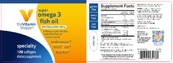 The Vitamin Shoppe Super Omega 3 Fish Oil - supplement