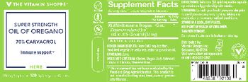 The Vitamin Shoppe Super Strength Oil of Oregano - supplement