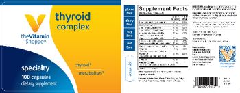 The Vitamin Shoppe Thyroid Complex - supplement