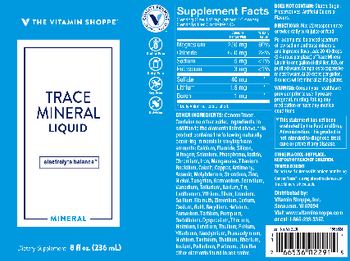The Vitamin Shoppe Trace Mineral Liquid - supplement