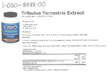 The Vitamin Shoppe Tribulus Terrestris Extract - herbal supplement