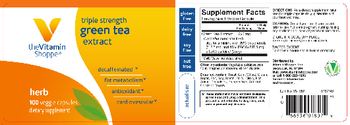 The Vitamin Shoppe Triple Strength Green Tea Extract - supplement