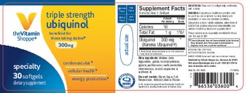 The Vitamin Shoppe Triple Strength Ubiquinol 300 mg - supplement