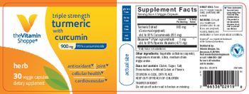 The Vitamin Shoppe Triple Strength with Curcumin 900 mg - supplement