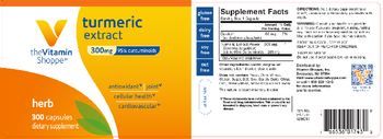 The Vitamin Shoppe Turmeric Extract 300 mg - supplement