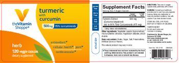 The Vitamin Shoppe Turmeric with Curcumin 500 mg - supplement