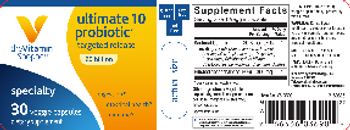 The Vitamin Shoppe Ultimate 10 Probiotic - supplement