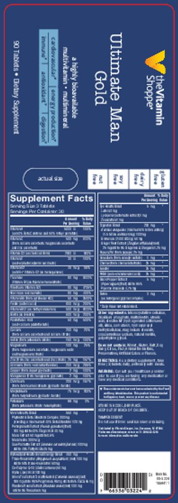 The Vitamin Shoppe Ultimate Man Gold - supplement