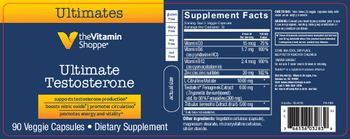 The Vitamin Shoppe Ultimate Testosterone - supplement