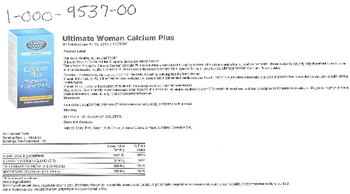 The Vitamin Shoppe Ultimate Woman Calcium Plus Magnesium, Vitamin D & K2 - supplement