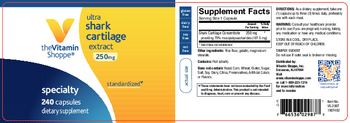 The Vitamin Shoppe Ultra Shark Cartilage Extract 250 mg - supplement