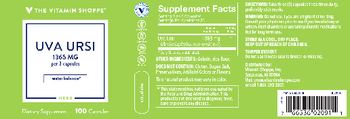 The Vitamin Shoppe Uva Ursi 1365 mg - supplement