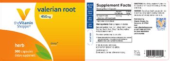 The Vitamin Shoppe Valerian Root 450 mg - supplement