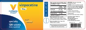 The Vitamin Shoppe Vinpocetine 10 mg - supplement