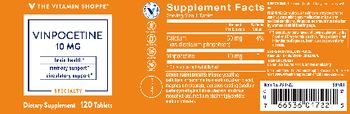 The Vitamin Shoppe Vinpocetine 10 mg - supplement