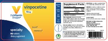 The Vitamin Shoppe Vinpocetine 10 mg - supplement