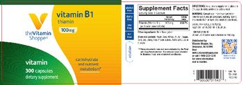 The Vitamin Shoppe Vitamin B1 100 mg - supplement