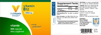 The Vitamin Shoppe Vitamin B12 500 mcg - supplement