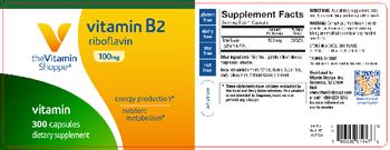 The Vitamin Shoppe Vitamin B2 100 mg - supplement