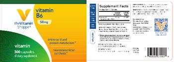 The Vitamin Shoppe Vitamin B6 50 mg - supplement