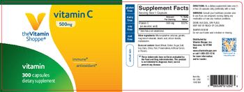 The Vitamin Shoppe Vitamin C 500 mg - supplement