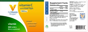 The Vitamin Shoppe Vitamin C with Rose Hips 1000 mg - supplement