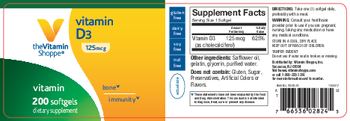The Vitamin Shoppe Vitamin D3 125 mcg - supplement
