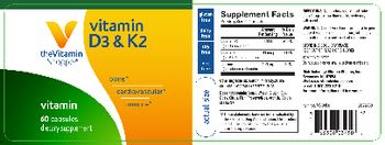 The Vitamin Shoppe Vitamin D3 & K2 - supplement