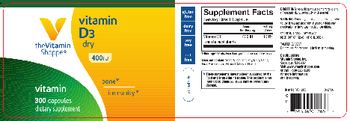 The Vitamin Shoppe Vitamin D3 Dry 400 IU - supplement