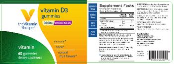 The Vitamin Shoppe Vitamin D3 Gummies 2000 IU Assorted Flavors - supplement