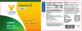The Vitamin Shoppe vitamin E 200IU - supplement