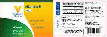 The Vitamin Shoppe Vitamin E 400 IU - supplement