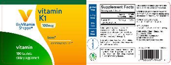 The Vitamin Shoppe Vitamin K1 100 mcg - supplement