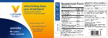The Vitamin Shoppe White Kidney Bean Carb Shred Blend - supplement