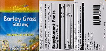 Thompson Barley Grass 500 mg - supplement