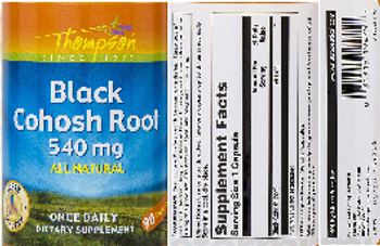 Thompson Black Cohosh Root 540 mg - supplement