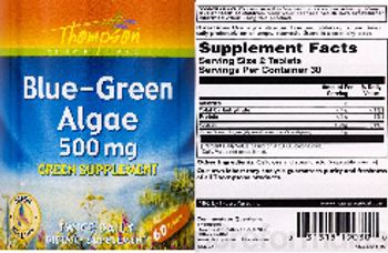 Thompson Blue-Green Algae 500 mg - supplement