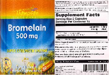 Thompson Bromelain 500 mg - supplement