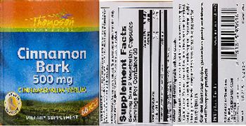 Thompson Cinnamon Bark 500 mg - supplement